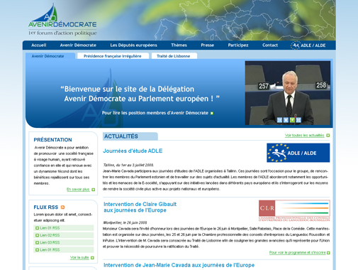 Visitez le site http://www.avenir-democrate.eu/